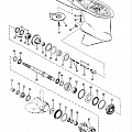 Gear Housing (Propeller Shaft) (Counter Rotation)