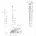 Gear Housing, Driveshaft 2.38:1 Standard/counter Rotation